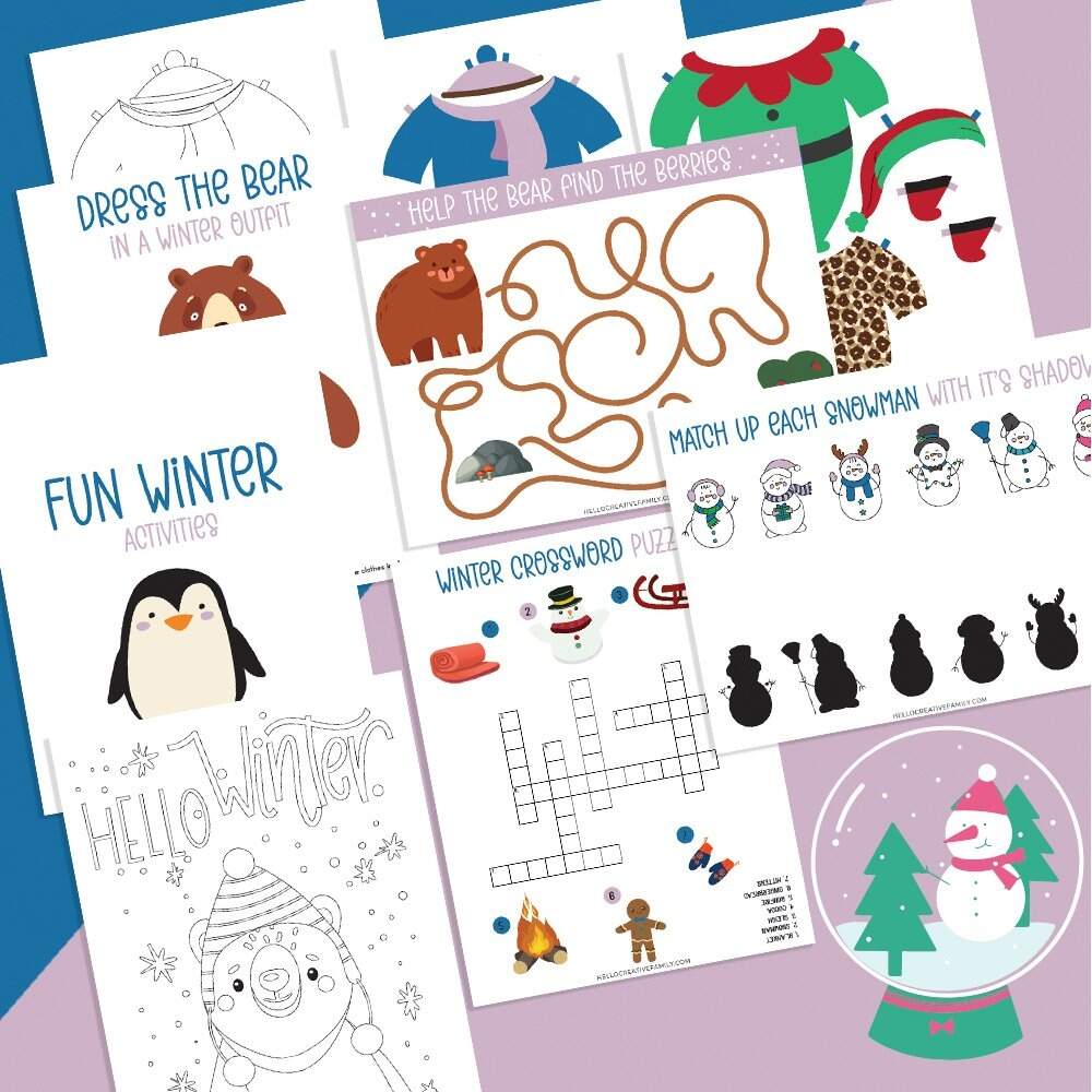 10 Free Printable Snow Day Activities Hello Creative Family