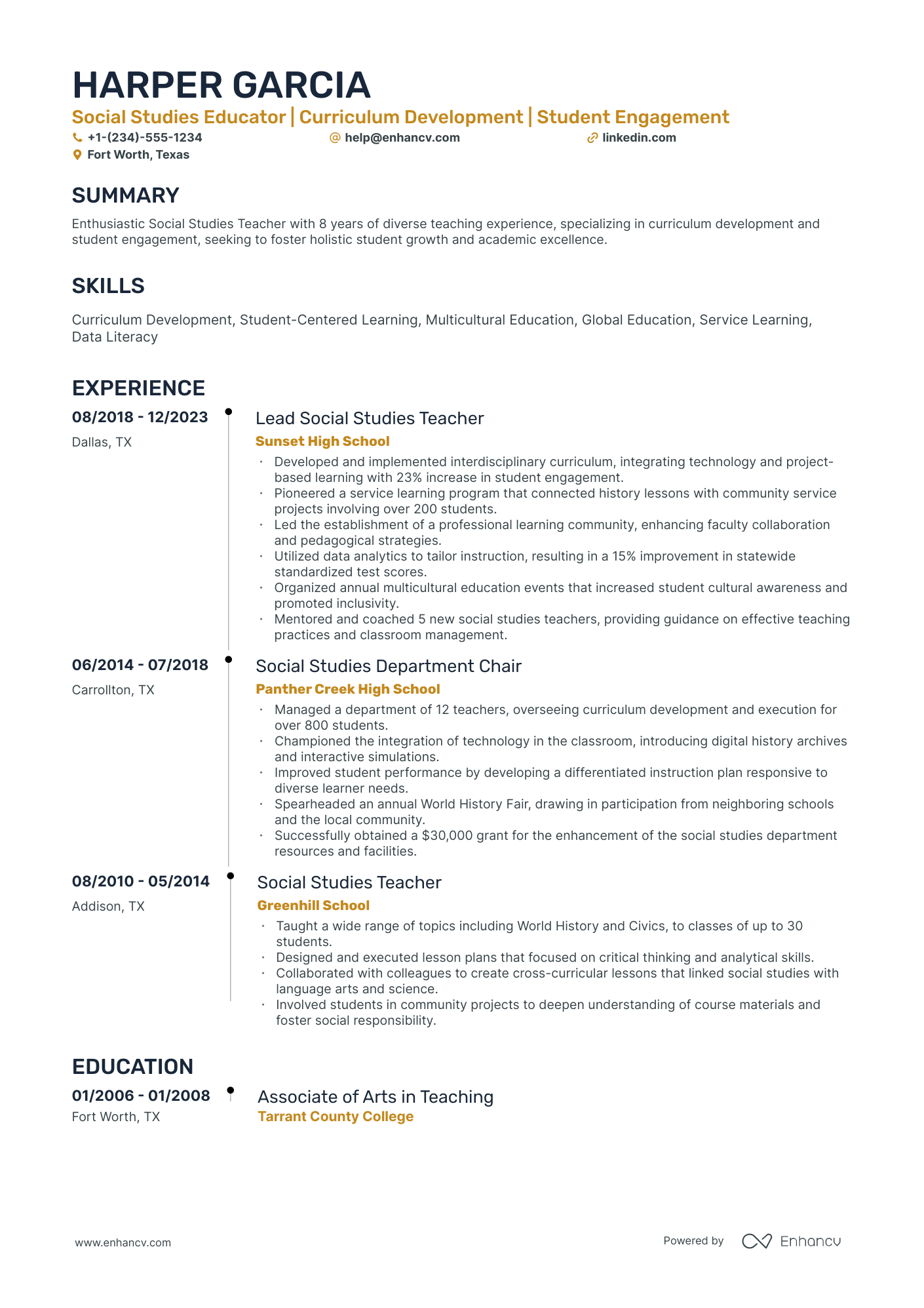 10 Social Studies Teacher Resume Examples Guide For 2025 10 Social Studies Teacher Resume Examples Guide For 2025
