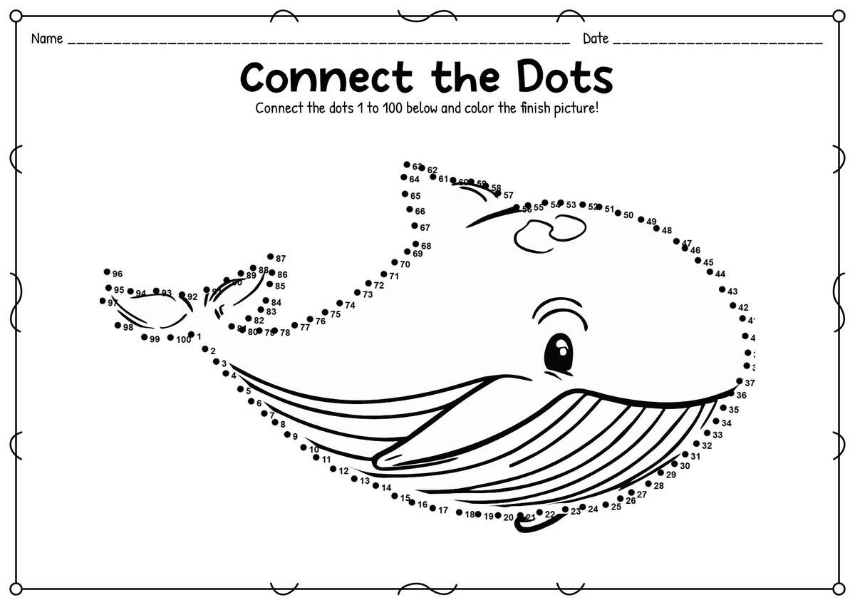 12 Printable Dot To Dot Worksheets 1 100 Free PDF At Worksheeto