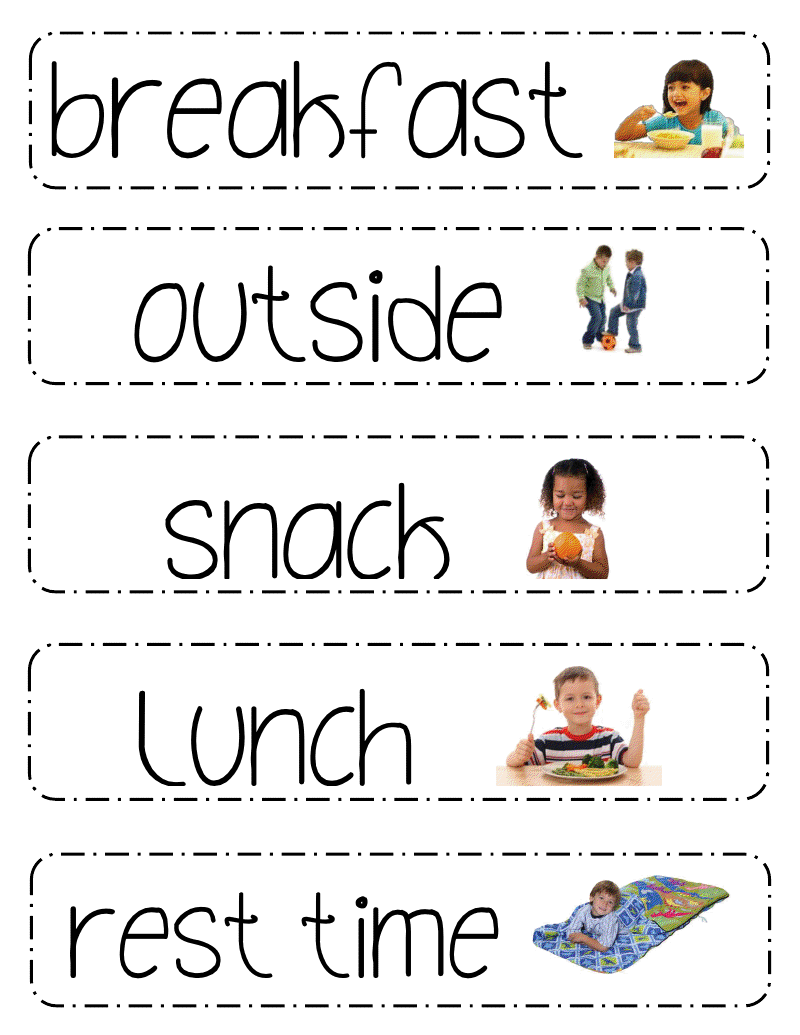 13 Class Schedules W Pictures Ideas Classroom Picture Schedule Class Schedule