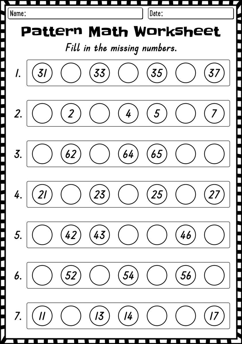 15 1st Grade Pattern Worksheets Printables Free PDF At Worksheeto 15 1st Grade Pattern Worksheets Printables Free PDF At Worksheeto