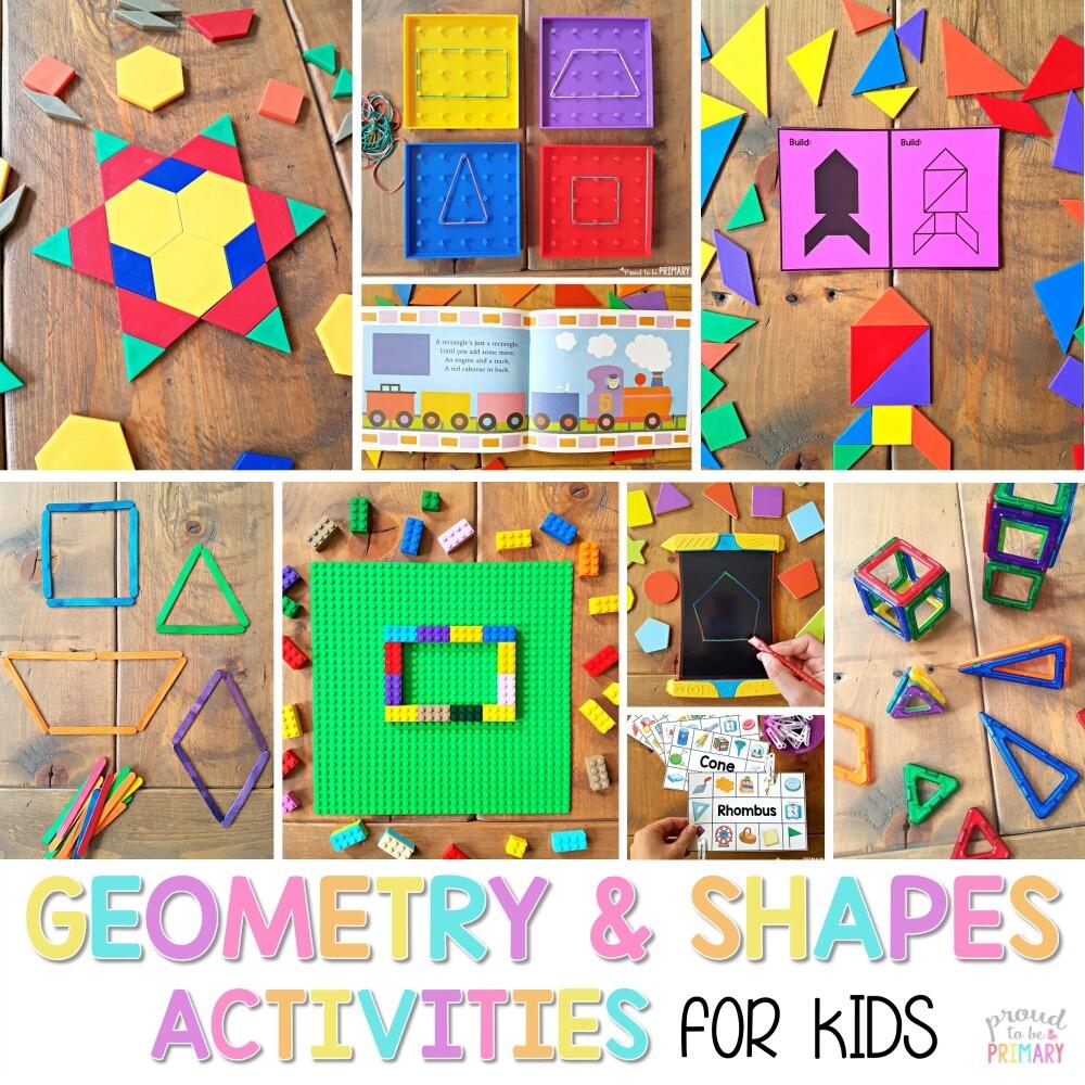 18 Geometry And Shapes For Kids Activities Proud To Be Primary