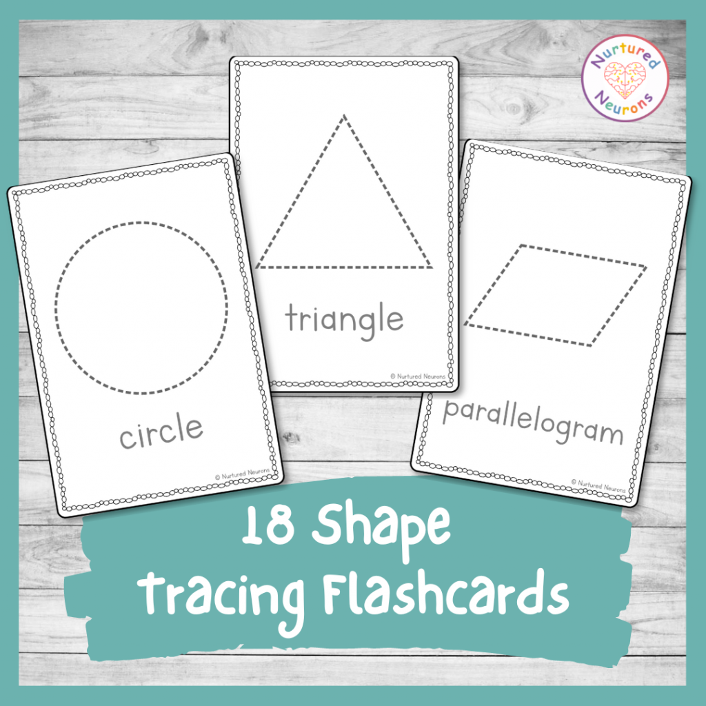 Shape Tracing Flashcards 3 Part Montessori Activity For Matching And Sorting Digital Download Etsy Israel