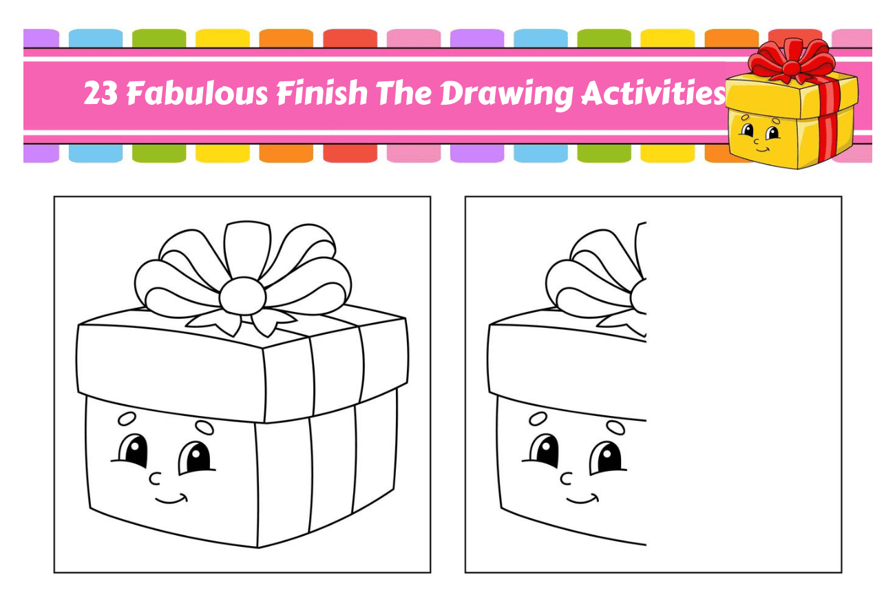 Finish The Drawing II Printable Activities For Kids Kids Busy Coloring Pages 50 Pages Drawing Practice For Kids Instant Download PDF Etsy