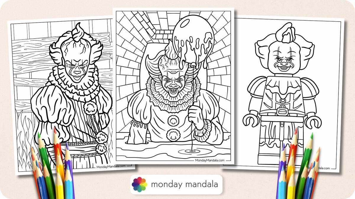 24 Pennywise Coloring Pages Free Coloring Pages 24 Pennywise Coloring Pages Free Coloring Pages