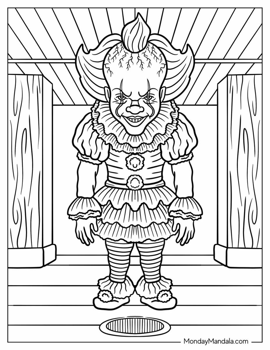 24 Pennywise Coloring Pages Free Coloring Pages 24 Pennywise Coloring Pages Free Coloring Pages