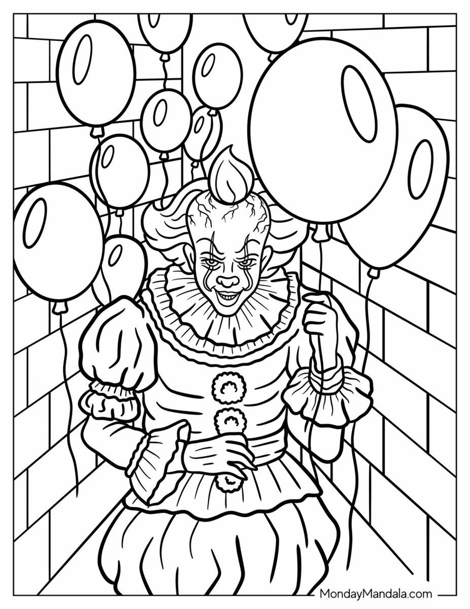 24 Pennywise Coloring Pages Free Coloring Pages 24 Pennywise Coloring Pages Free Coloring Pages