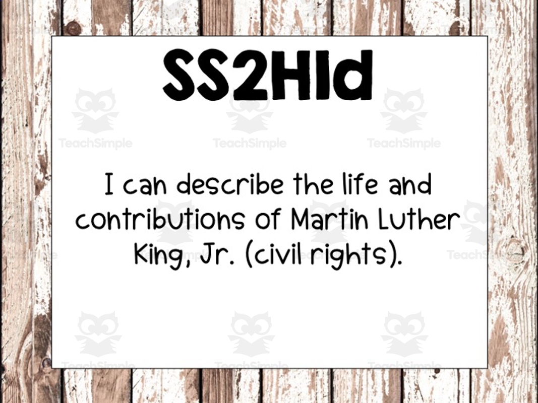 2nd Grade Georgia Social Studies Standards By Teach Simple