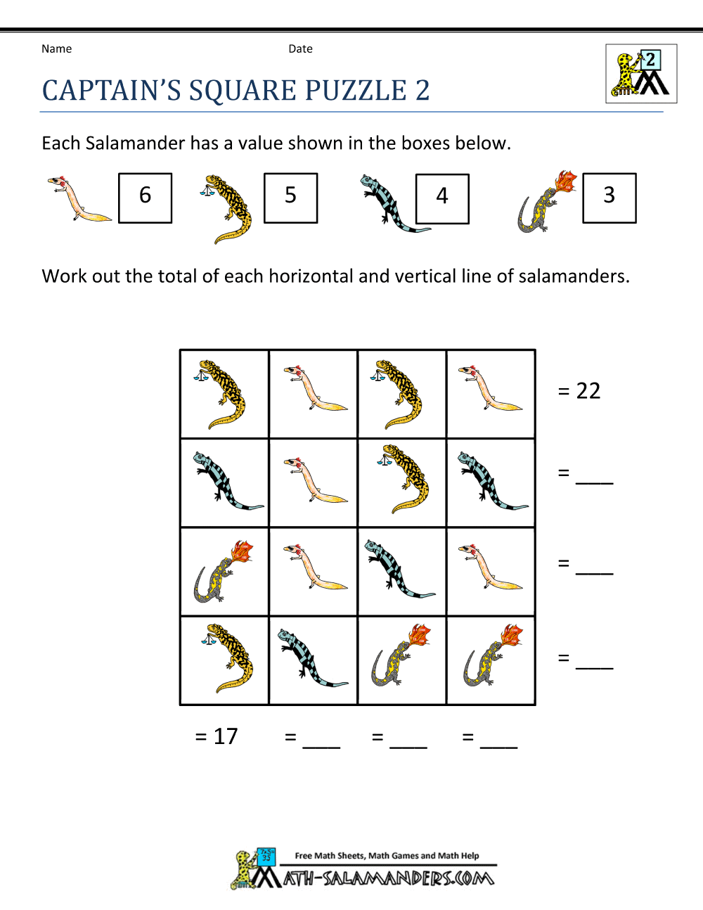29 Super Fun Printable Math Brain Teasers To Practice Math Skills Logic