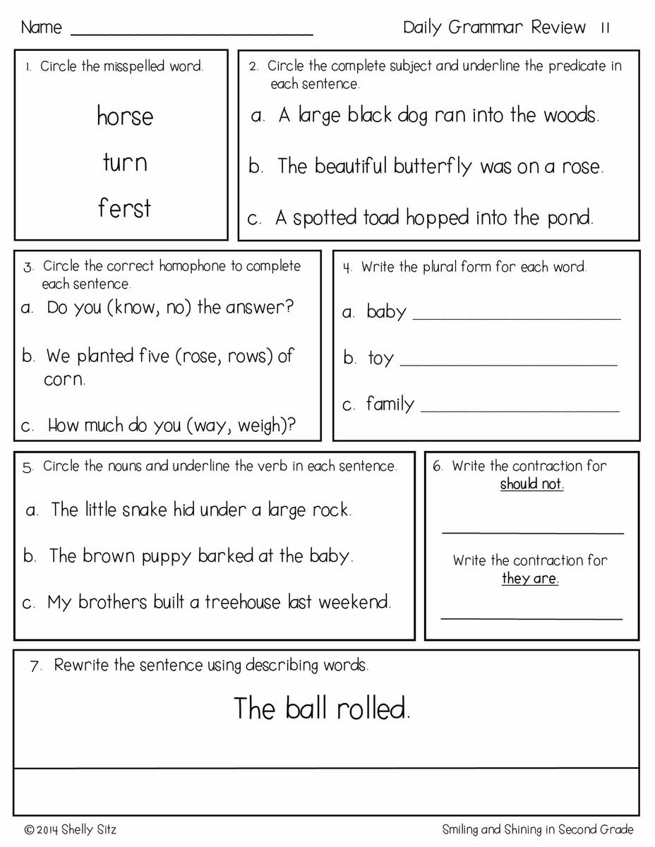2nd Grade Morning Work Freebies And More Second Grade Teaching Blog
