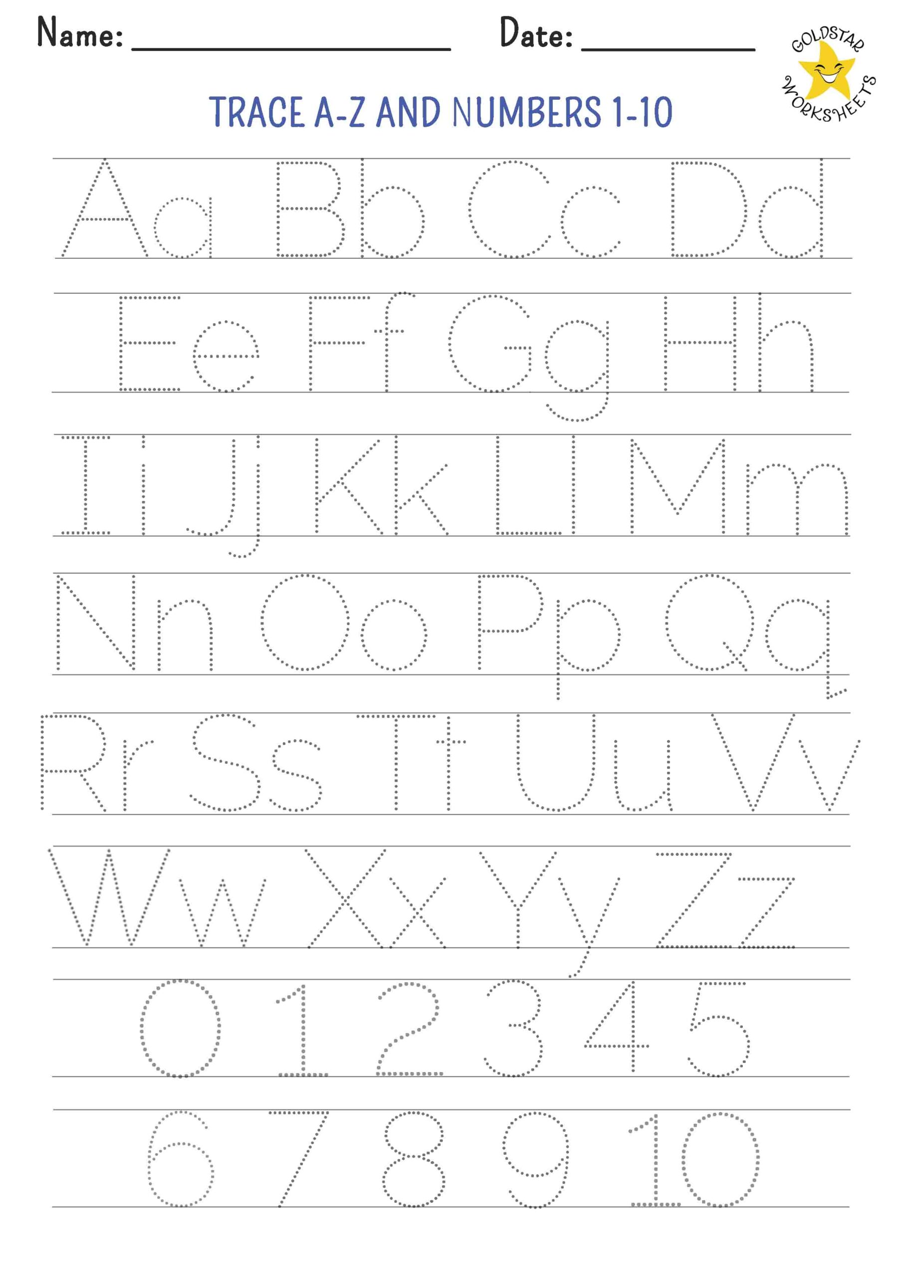 Letter Tracing Worksheets Superstar Worksheets