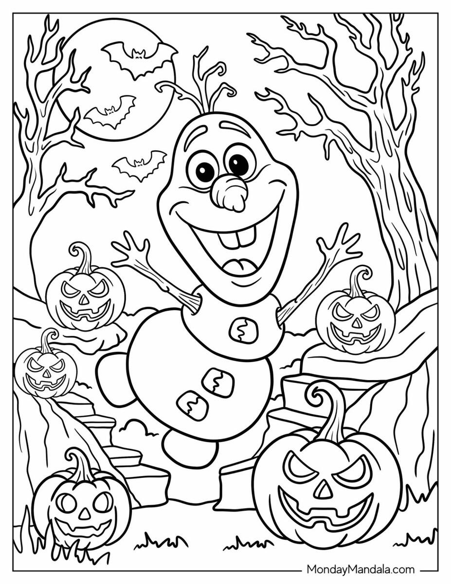 33 Disney Halloween Coloring Pages Free PDF Printables