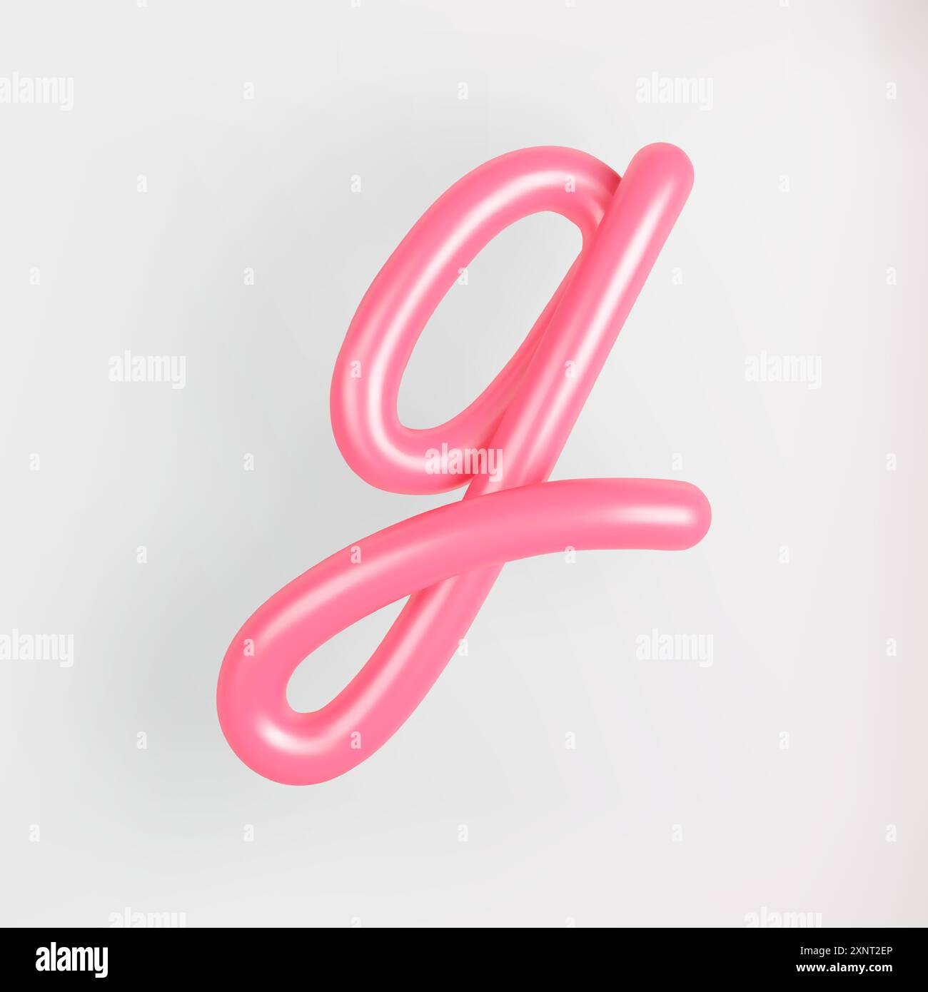 3D Pink Script Lowercase Letter G On Light Background Cute Cursive Bubble Typography Symbol Vector Illustration Stock Vector Image Art Alamy