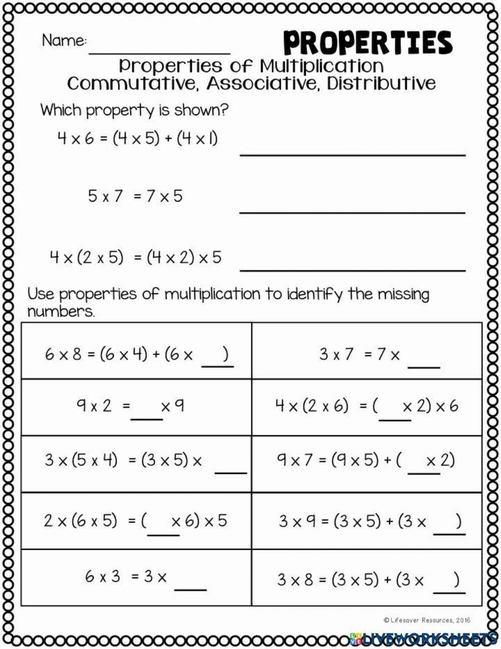 3rd Grade Math Properties Worksheets Terms PEMDAS And More Worksheets Library 3rd Grade Math Properties Worksheets Terms PEMDAS And More Worksheets Library