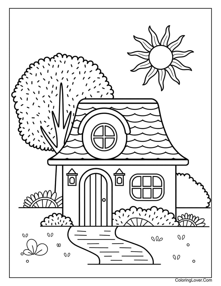 Easy Little Girl Coloring Page Easy Drawing Guides