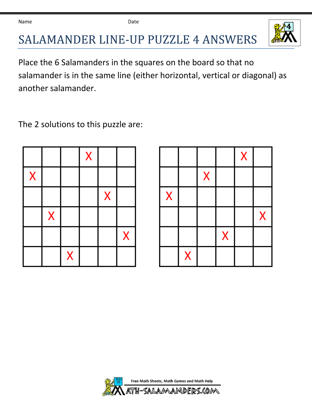 4th Grade Math Puzzles 4th Grade Math Puzzles