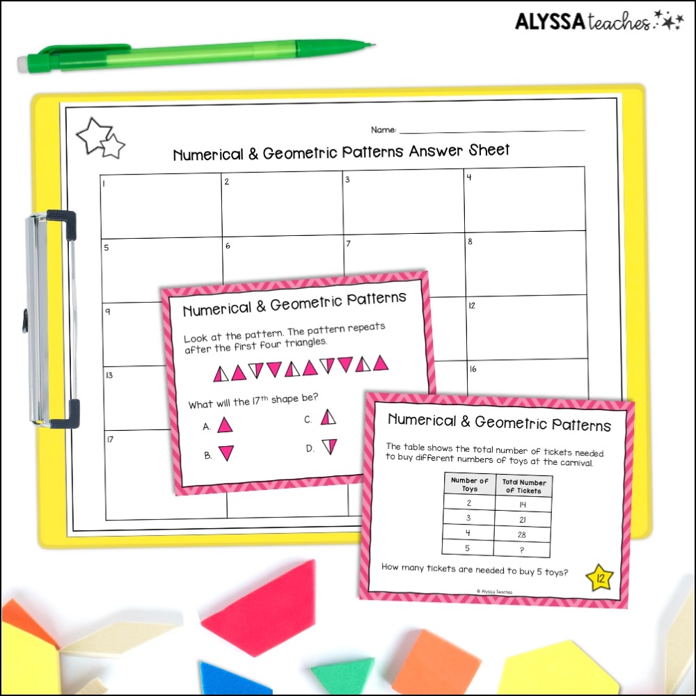 5 Awesome Patterns Activities For Grade 4 Alyssa Teaches