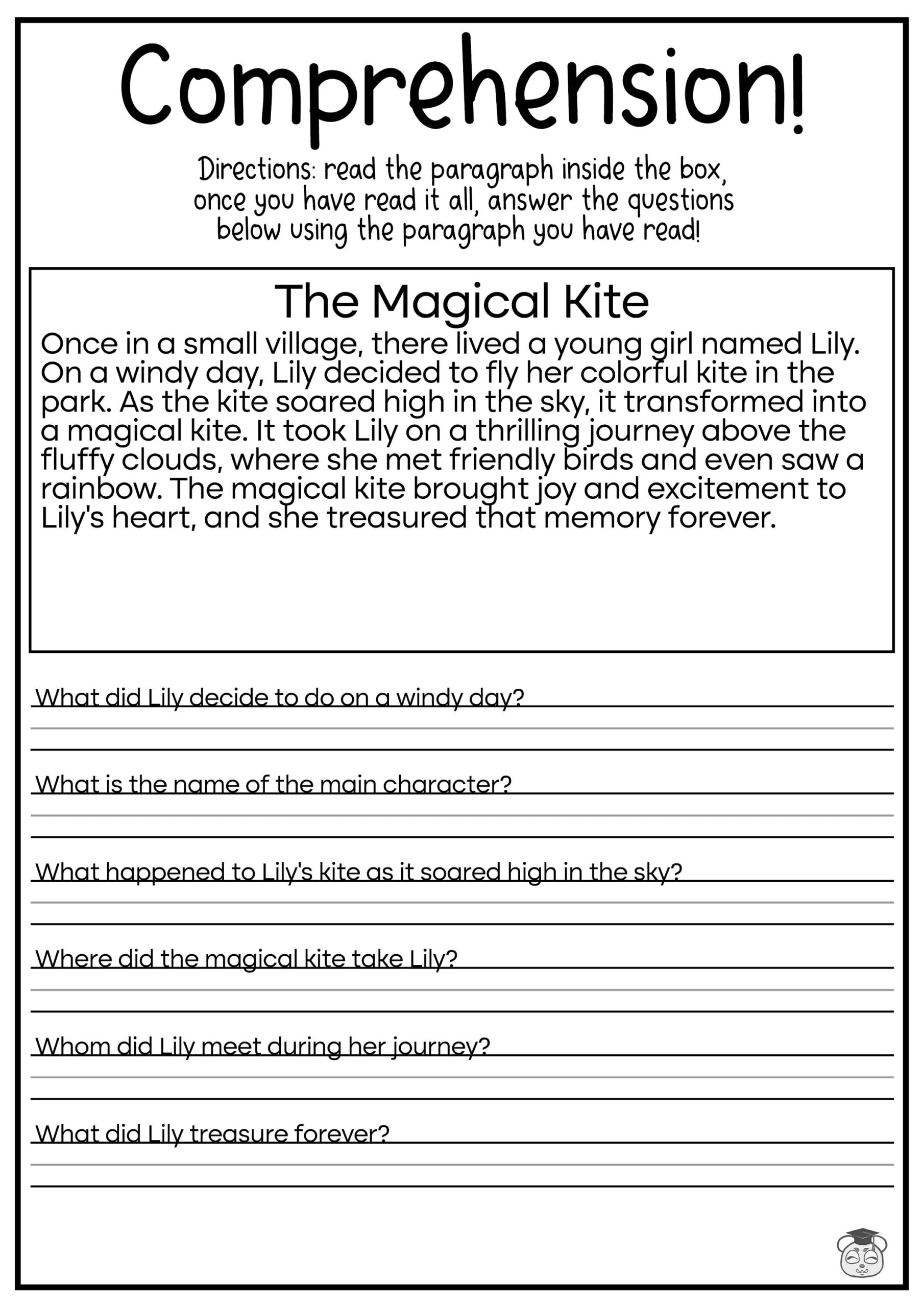 5 Printable Reading Comprehension English Worksheets Ages 4 7 KG1 To Grade 2 Etsy 5 Printable Reading Comprehension English Worksheets Ages 4 7 KG1 To Grade 2 Etsy