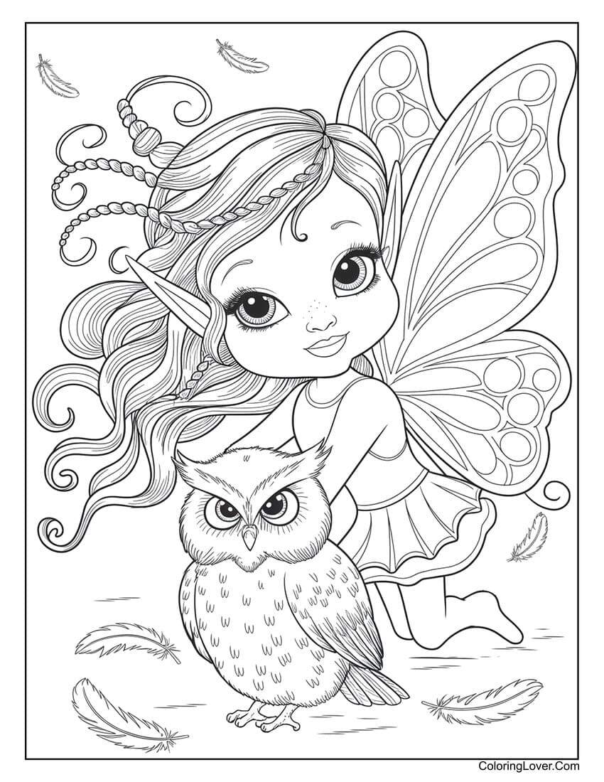 55 Fairy Coloring Pages Free Printables For All Ages