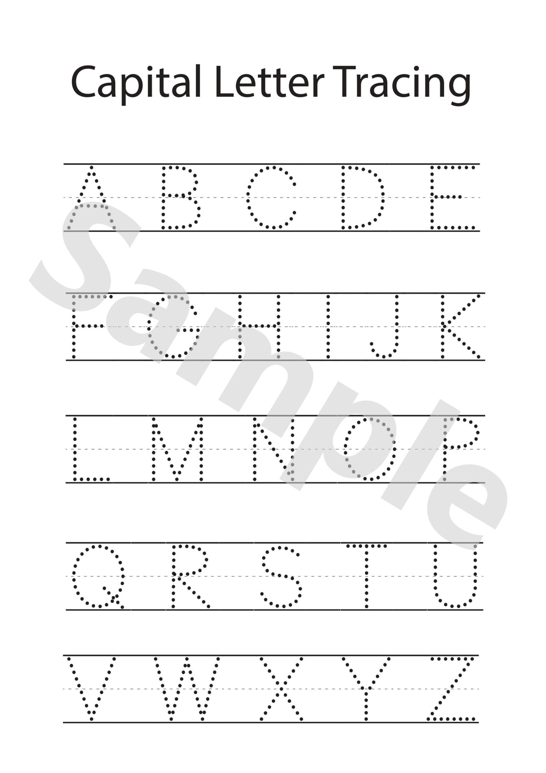 55 Uppercase Lowercase Alphabet Tracing Worksheets Printable Preschool kindergarten Handwriting Pages Letter Tracing Worksheets A4 Pages Etsy