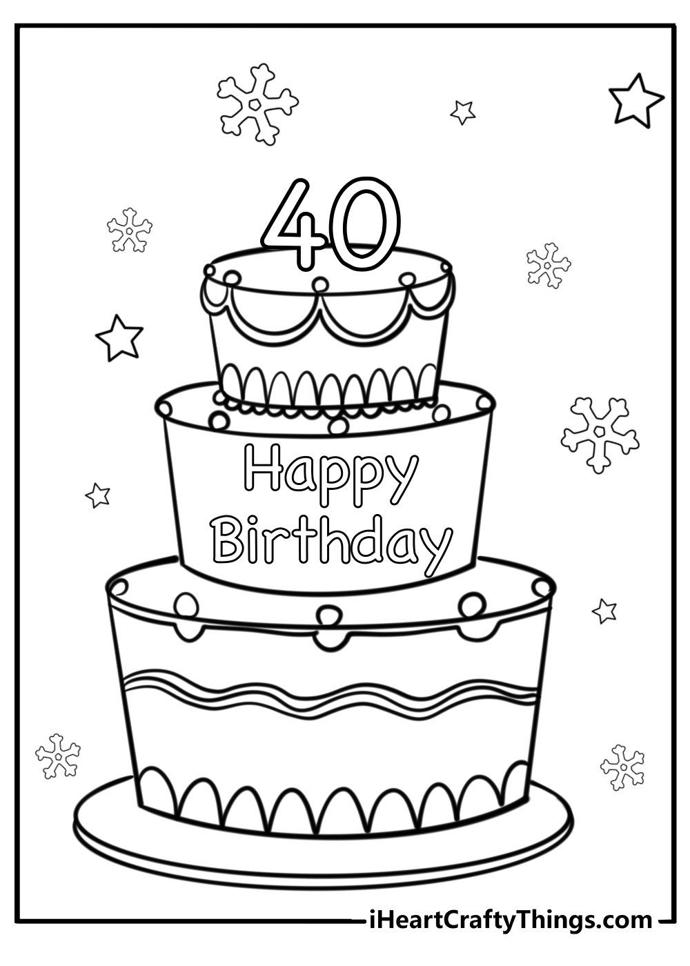 56 Happy Birthday Coloring Pages Cards 100 Free