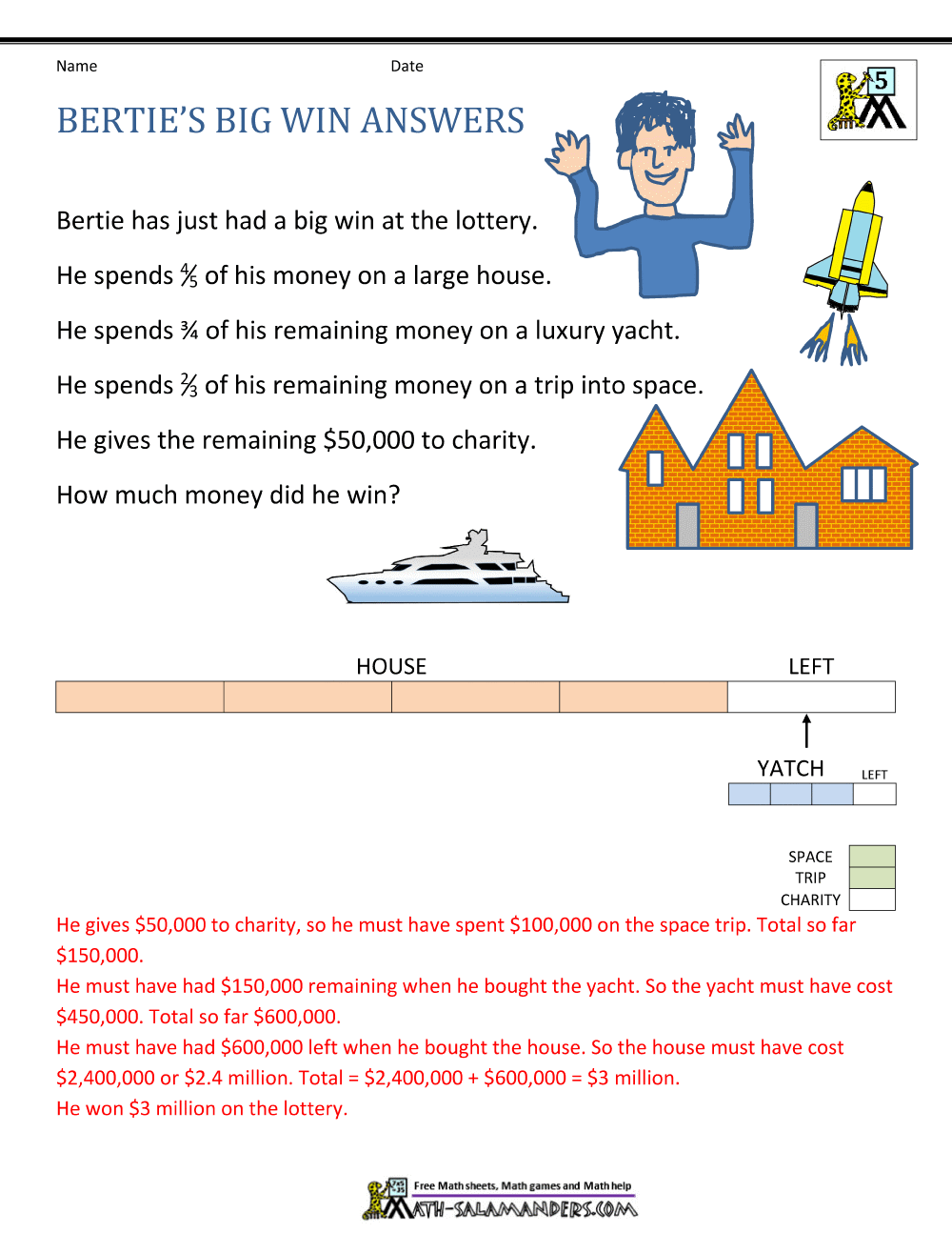 5th Grade Math Problems 5th Grade Math Problems