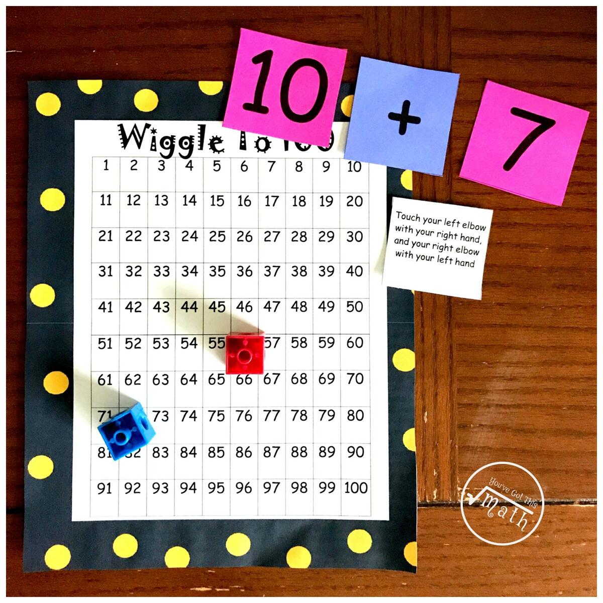 Adding And Subtracting Game Movement Game Free Printable