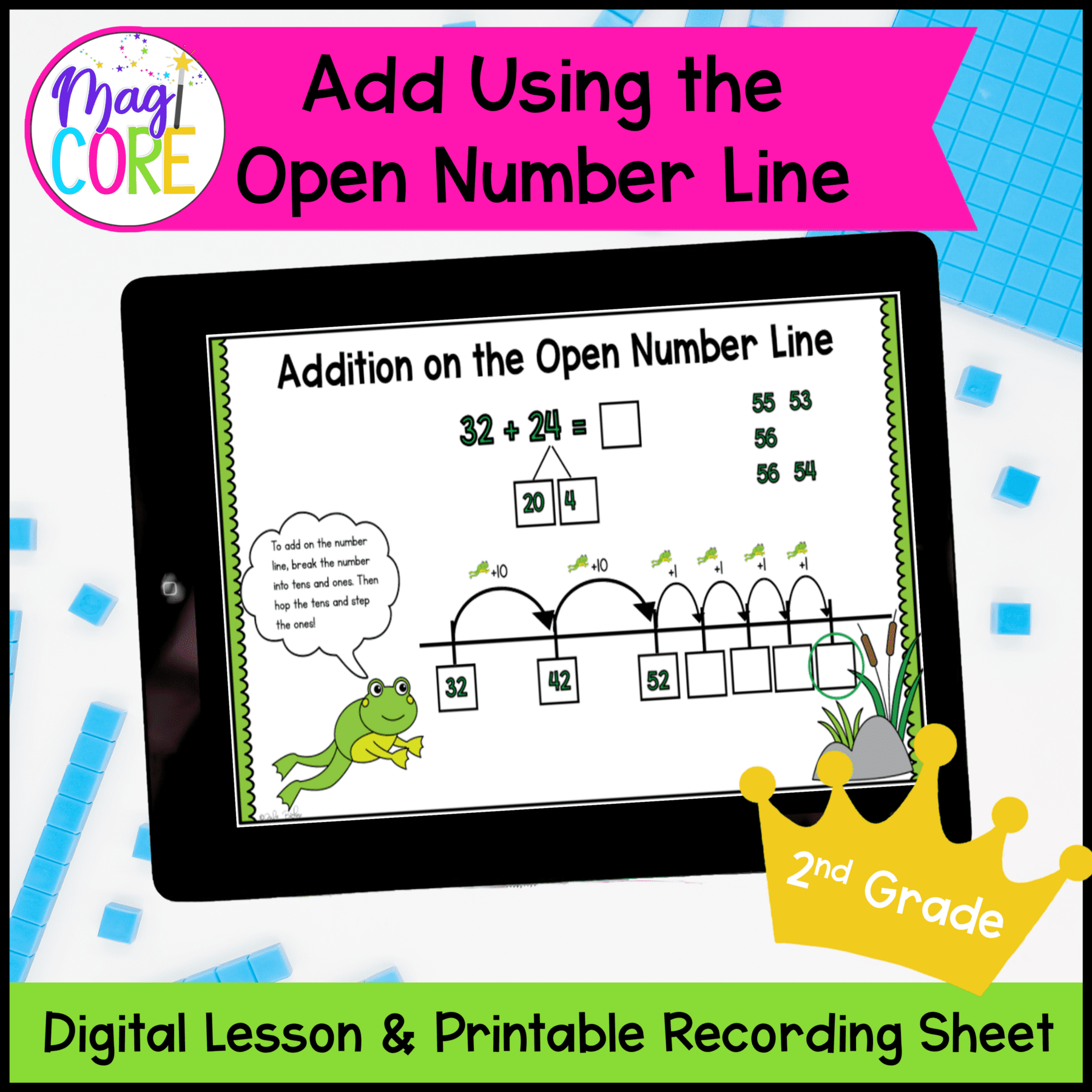 Getting To A Friendly Number Number Line Addition Anchor Chart By Will Tran