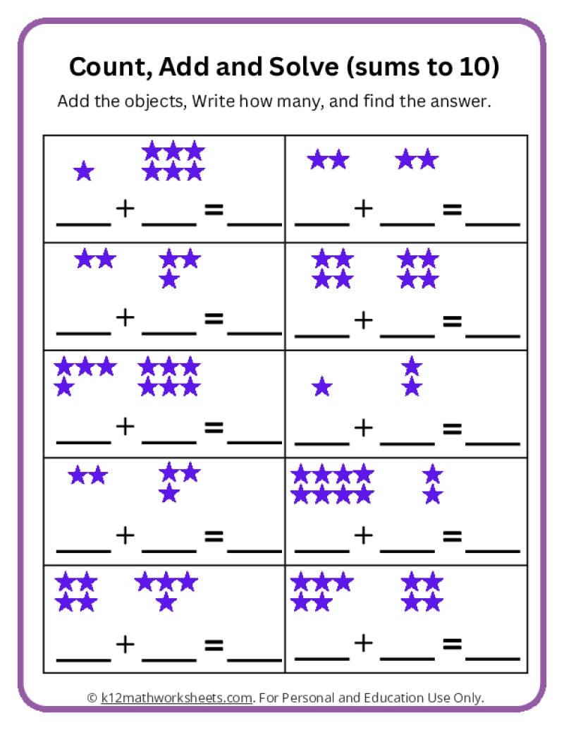 Addition Worksheets For Kindergarten Kindergarten Math Worksheets Addition And Subtraction Practice Made By Teachers