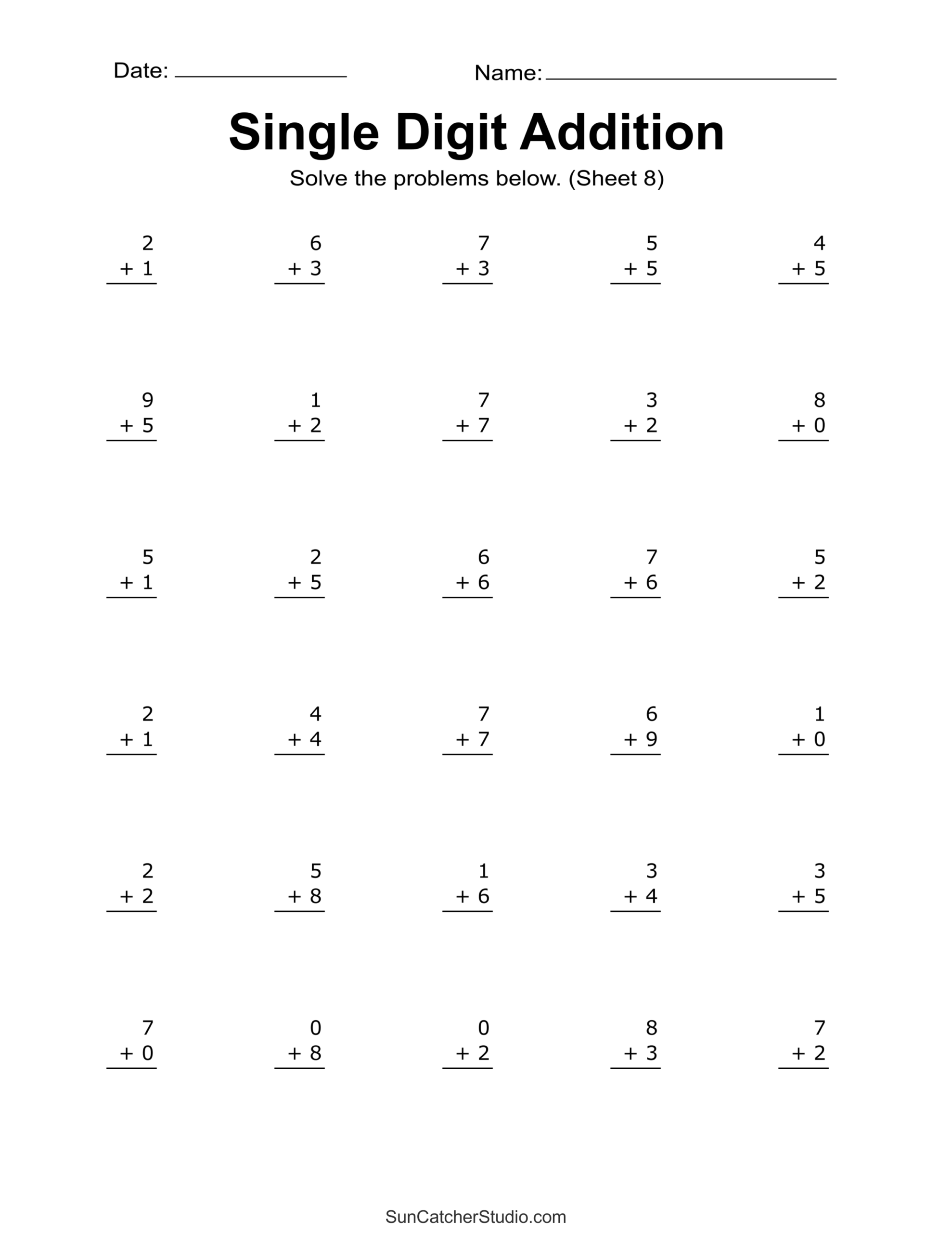 Addition Worksheets Free Printable Easy Math Problems Free Printables Lettering SVG Files Tools Apps Addition Worksheets Free Printable Easy Math Problems Free Printables Lettering SVG Files Tools Apps