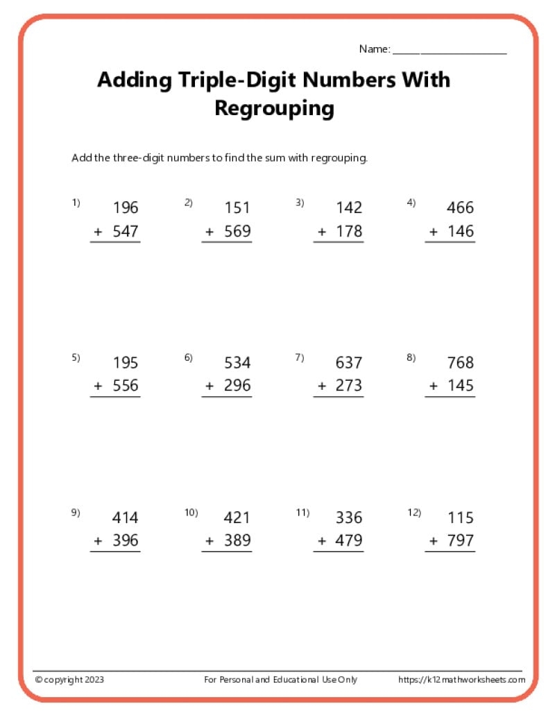 Addition Worksheets K12 Math Worksheets 10 Printable Two Digit Addition Worksheets Double Digit Addition Worksheets 1st Grade 2nd Grade Made By Teachers