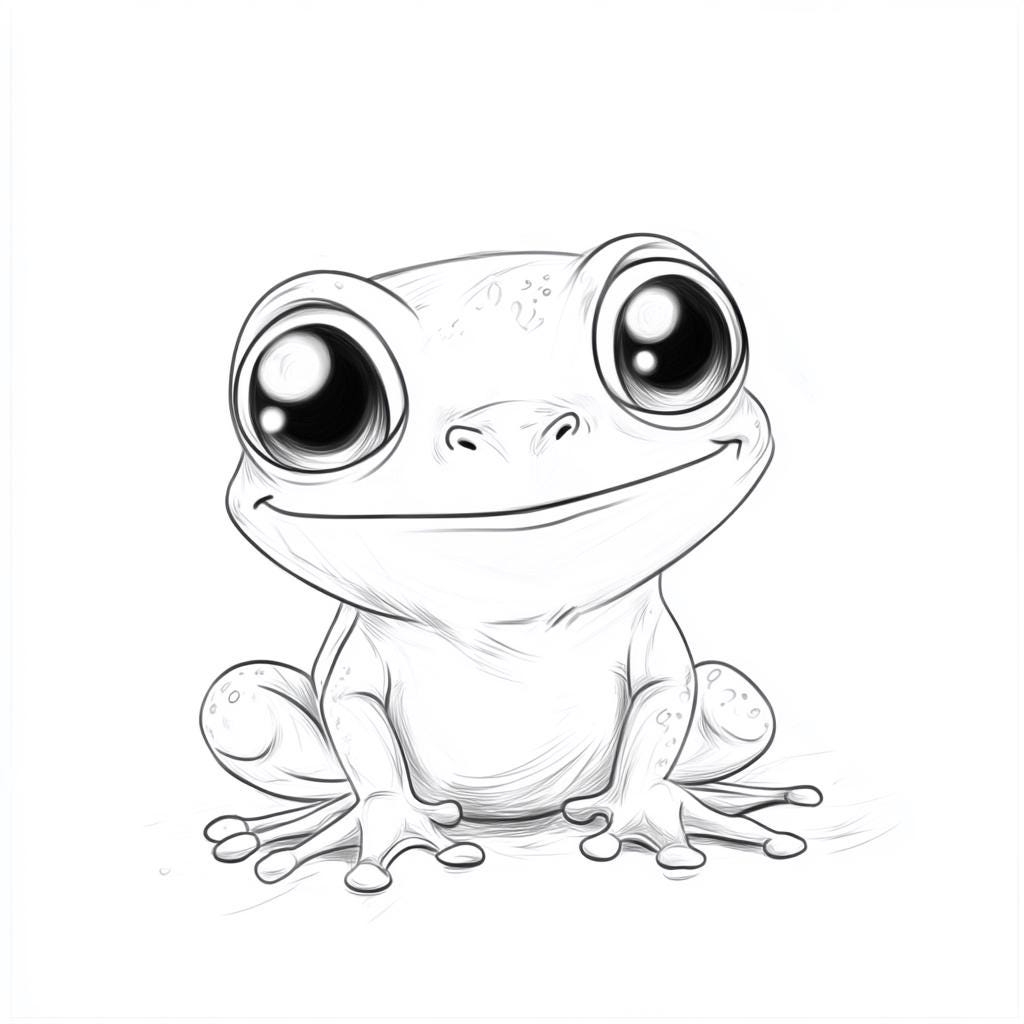 Adorable Frog Coloring Pages For Preschoolers Printable Frog Coloring Sheets Instant Digital Download PDF Etsy Israel