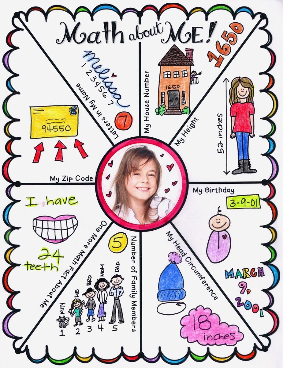 All About Me Math Activity Ideas Worksheets Games And Challenges Teaching Expertise