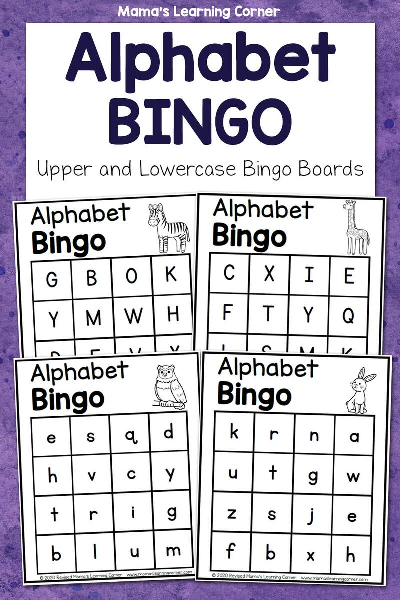 Alphabet BINGO Superstar Worksheets
