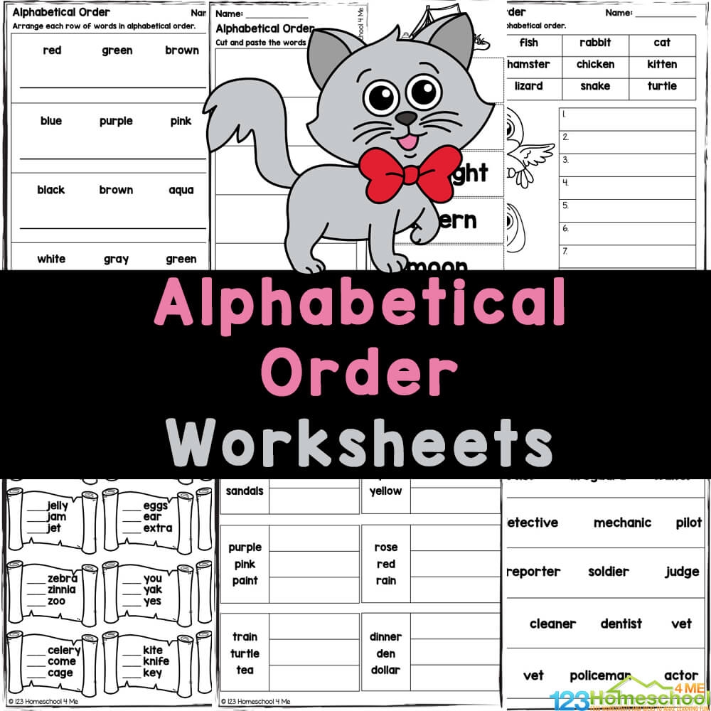 Alphabetical Order Practice Worksheet Free Printable Doozy Moo