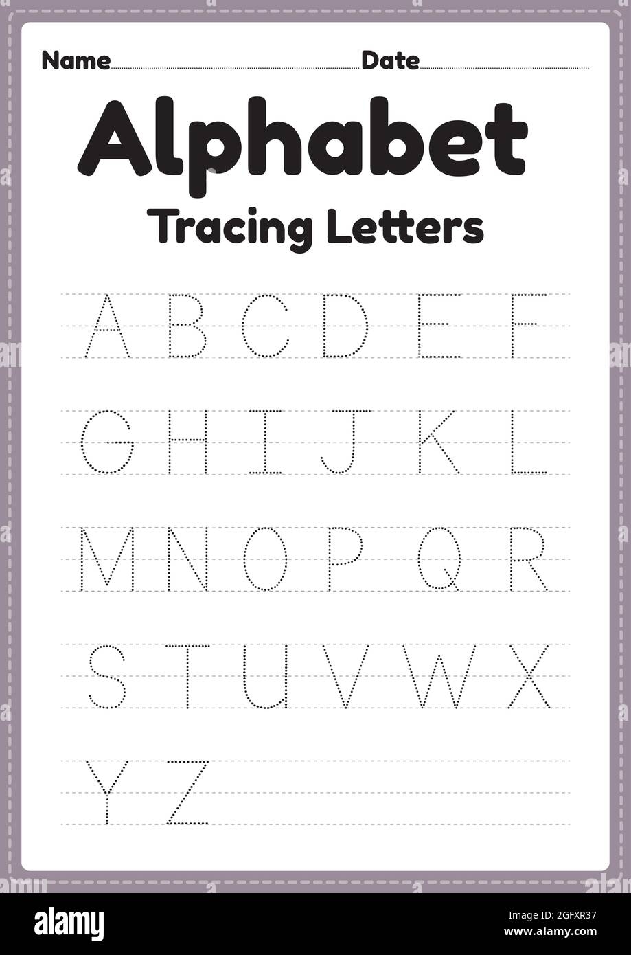 Letter Tracing Worksheets Preschool Mom