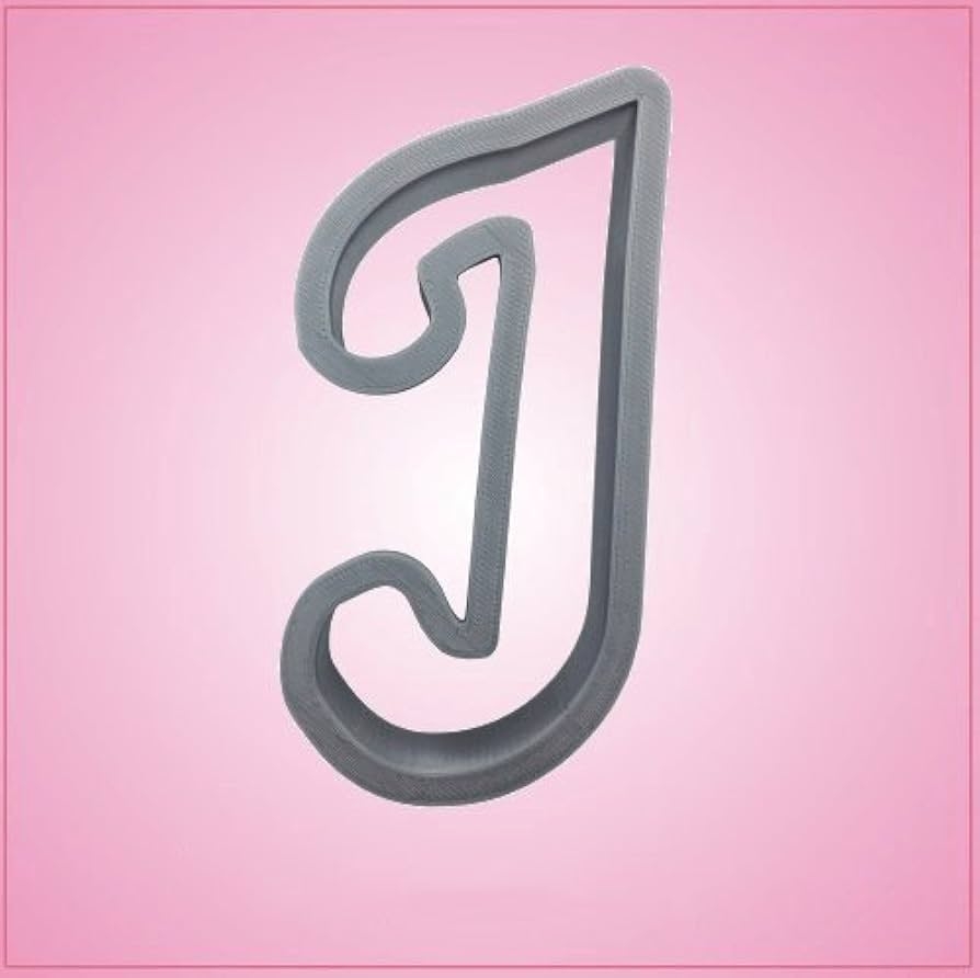 Amazon Cursive Letter J Cookie Cutter Home Kitchen
