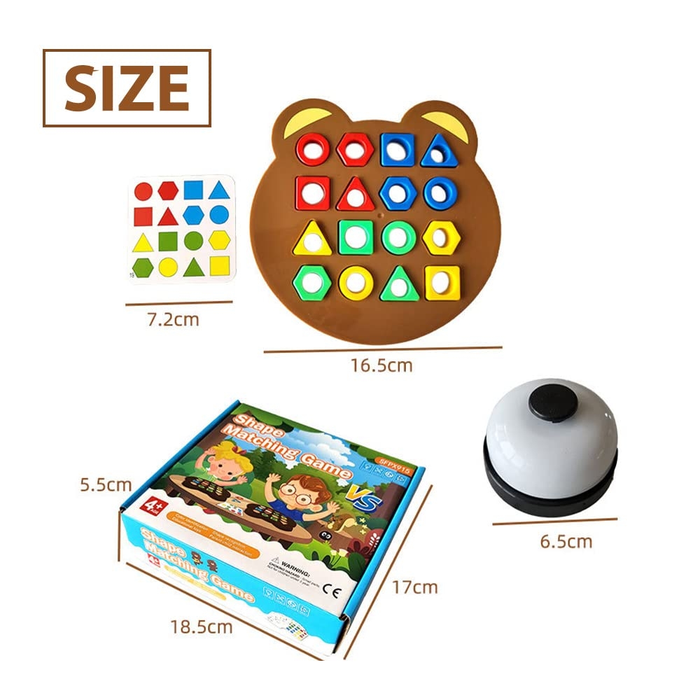 Amazon Drkicsy Shape Matching Game Color Sensory Educational Toy Children Puzzles Geometric Shape Quick Matching Board Game Preschool Educational Learning Puzzle Toy For Toddlers Two Players A With Bell Toys Games Amazon Drkicsy Shape Matching Game Color Sensory Educational Toy Children Puzzles Geometric Shape Quick Matching Board Game Preschool Educational Learning Puzzle Toy For Toddlers Two Players A With Bell Toys Games