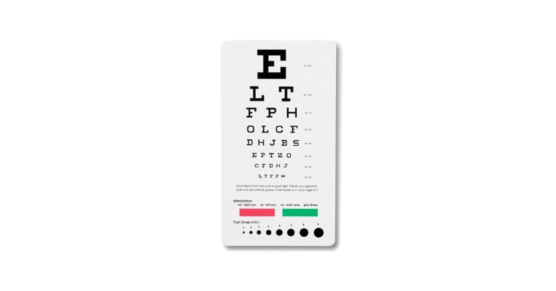 Amazon Elite Medical Instruments USA Snellen Pocket Eye Chart Compact 7 5 X4 Design For 6 Foot Eye Exams Ideal For Portable Vision Testing EC PSN Industrial Scientific Amazon Elite Medical Instruments USA Snellen Pocket Eye Chart Compact 7 5 X4 Design For 6 Foot Eye Exams Ideal For Portable Vision Testing EC PSN Industrial Scientific