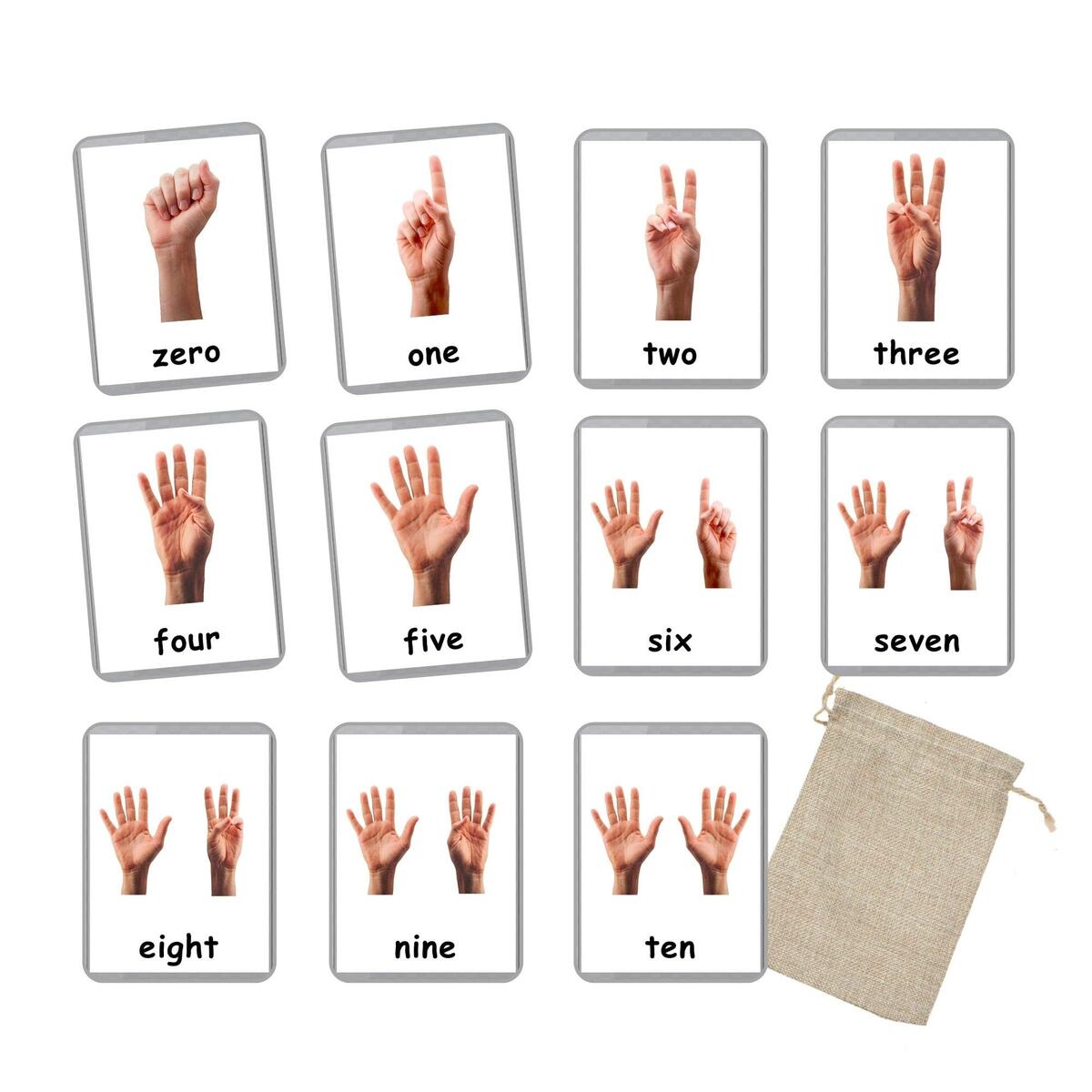 Amazon Finger Counting 11 Counting Flash Cards Bilingual Flash Cards Toddler Games Montessori Math Flashcards English Only Toys Games