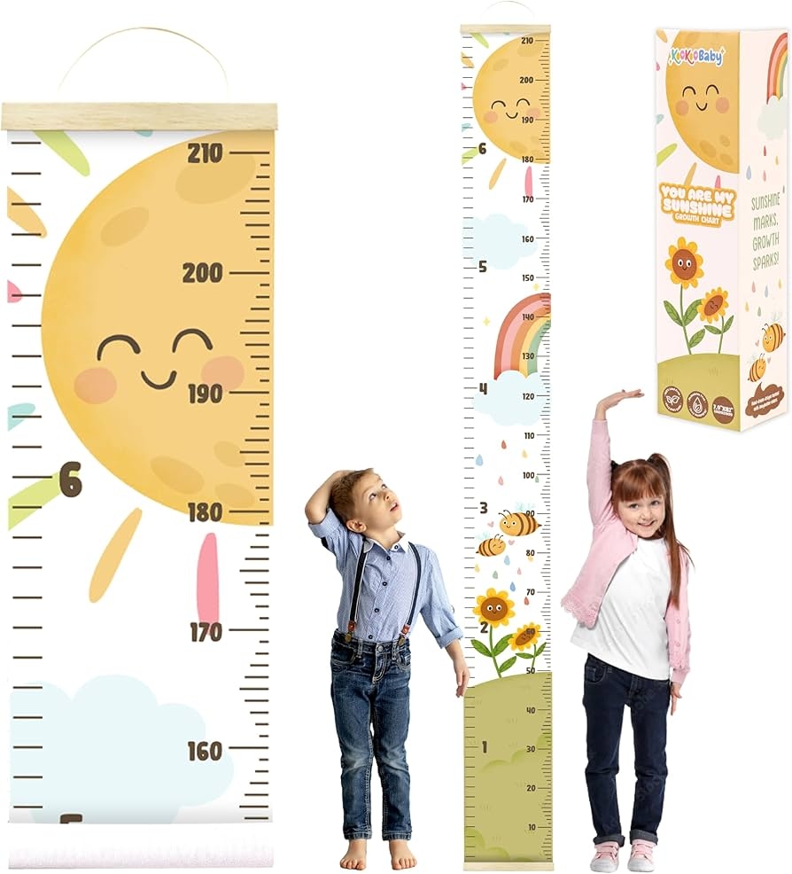 Amazon KooKooBaby Kids Growth Chart For Wall 82 X7 9 Premium Canvas Removable Height Chart For Kids Height Measurement For Wall Height Chart Measuring For Kids Baby Child Height Wall Chart Amazon KooKooBaby Kids Growth Chart For Wall 82 X7 9 Premium Canvas Removable Height Chart For Kids Height Measurement For Wall Height Chart Measuring For Kids Baby Child Height Wall Chart