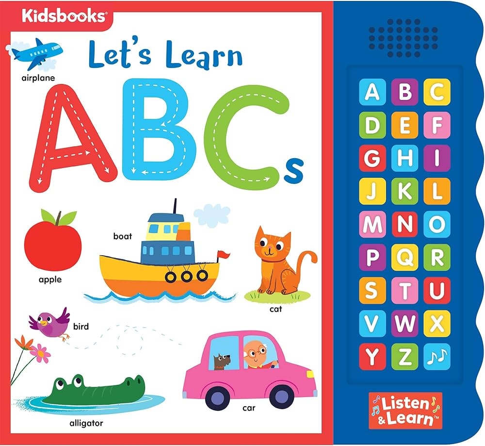 Amazon Let s Learn ABCs Interactive Toddler Sound Book With 27 Buttons Tracing Alphabet Song Children s Board Book Learn Letters First Words Fun Learning Activities For Boys