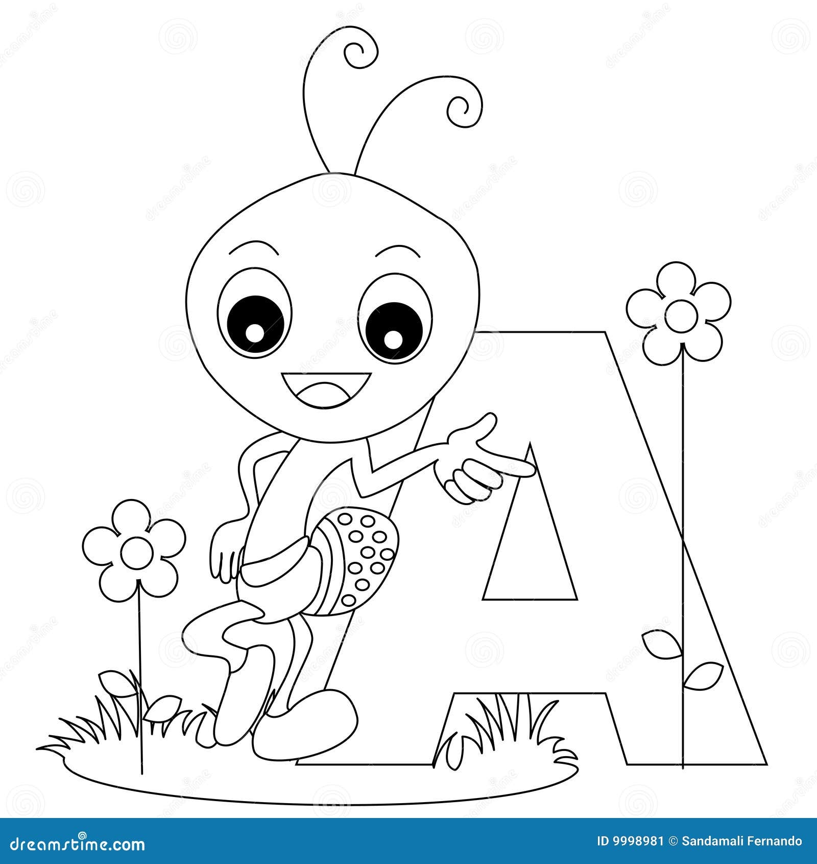 Animal Alphabet Coloring Book Pages Design Vector Download
