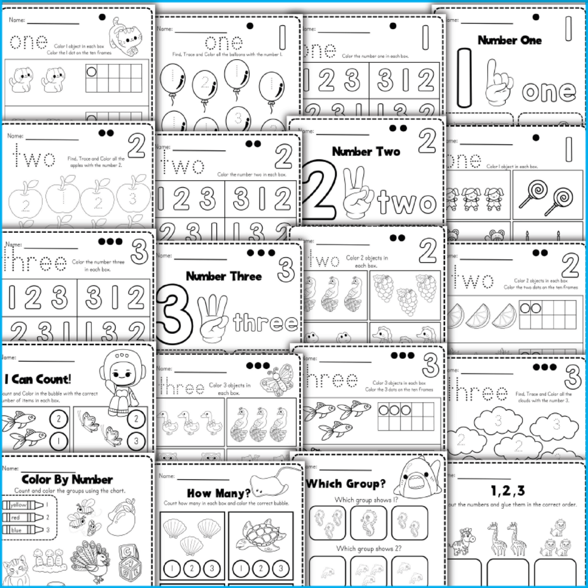 Kindergarten Packet Math And Literacy Review Worksheets For The YEAR Miss Kindergarten