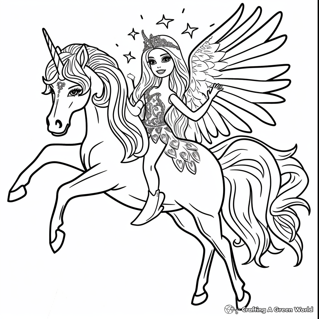 Barbie Coloring Pages Free Printable