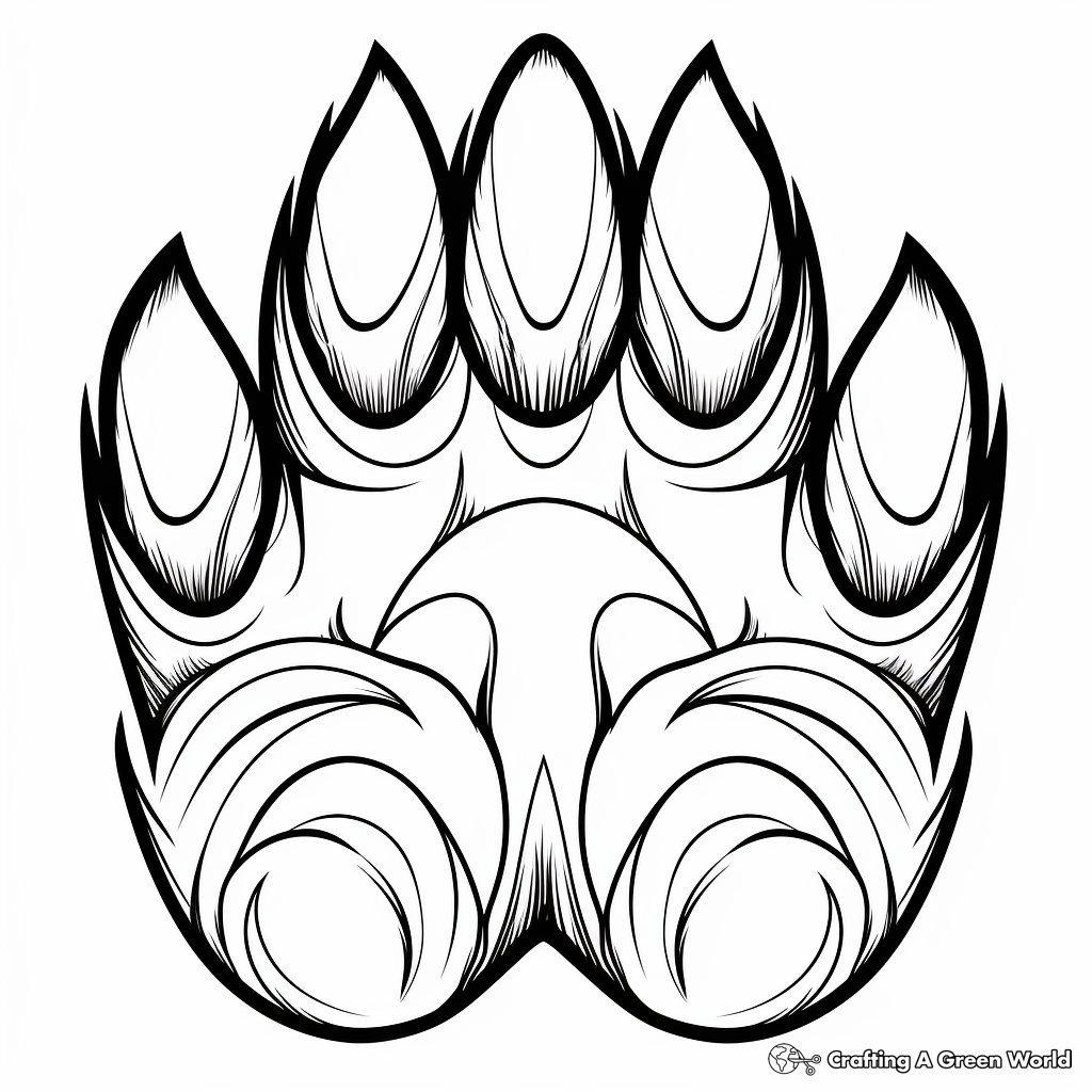 Bear Paw Coloring Pages Free Printable Bear Paw Coloring Pages Free Printable