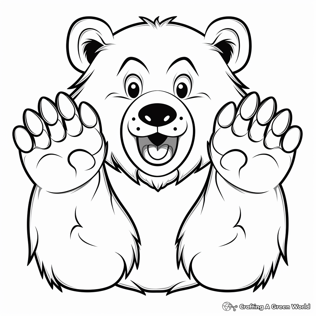 Bear Paw Coloring Pages Free Printable