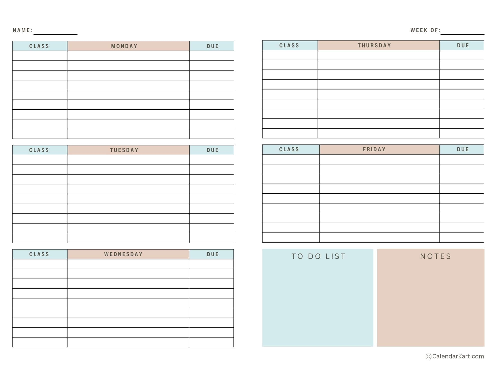 Best Weekly Planners For Students Calendarkart Best Weekly Planners For Students Calendarkart