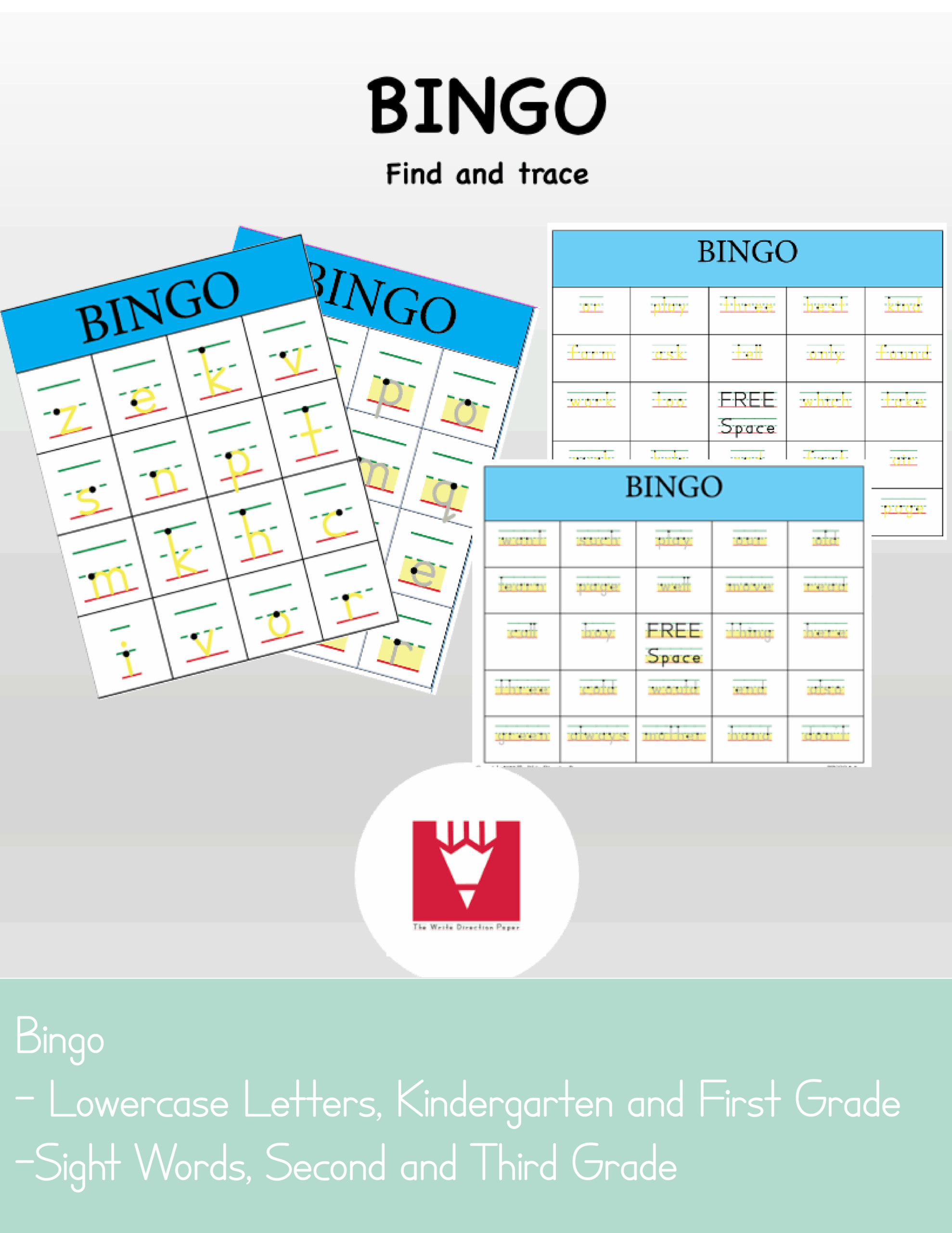 Bingo Trace From The Write Direction Paper Your Therapy Source