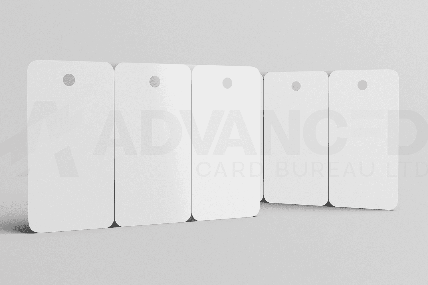 Blank White PVC Plastic ID Cards CR80 760 Micron 3 Tag Card Advanced Card Bureau Ltd